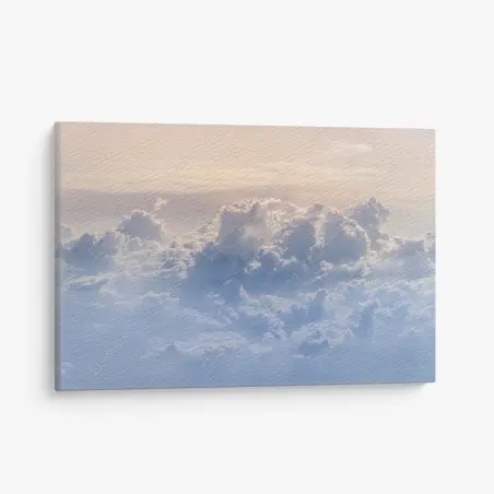 Cuadro en lienzo paisaje celeste nubes iluminadas al amanecer – Pixers®