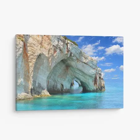 Cuadro en lienzo cuevas azules de Zakynthos, Grecia – Pixers®