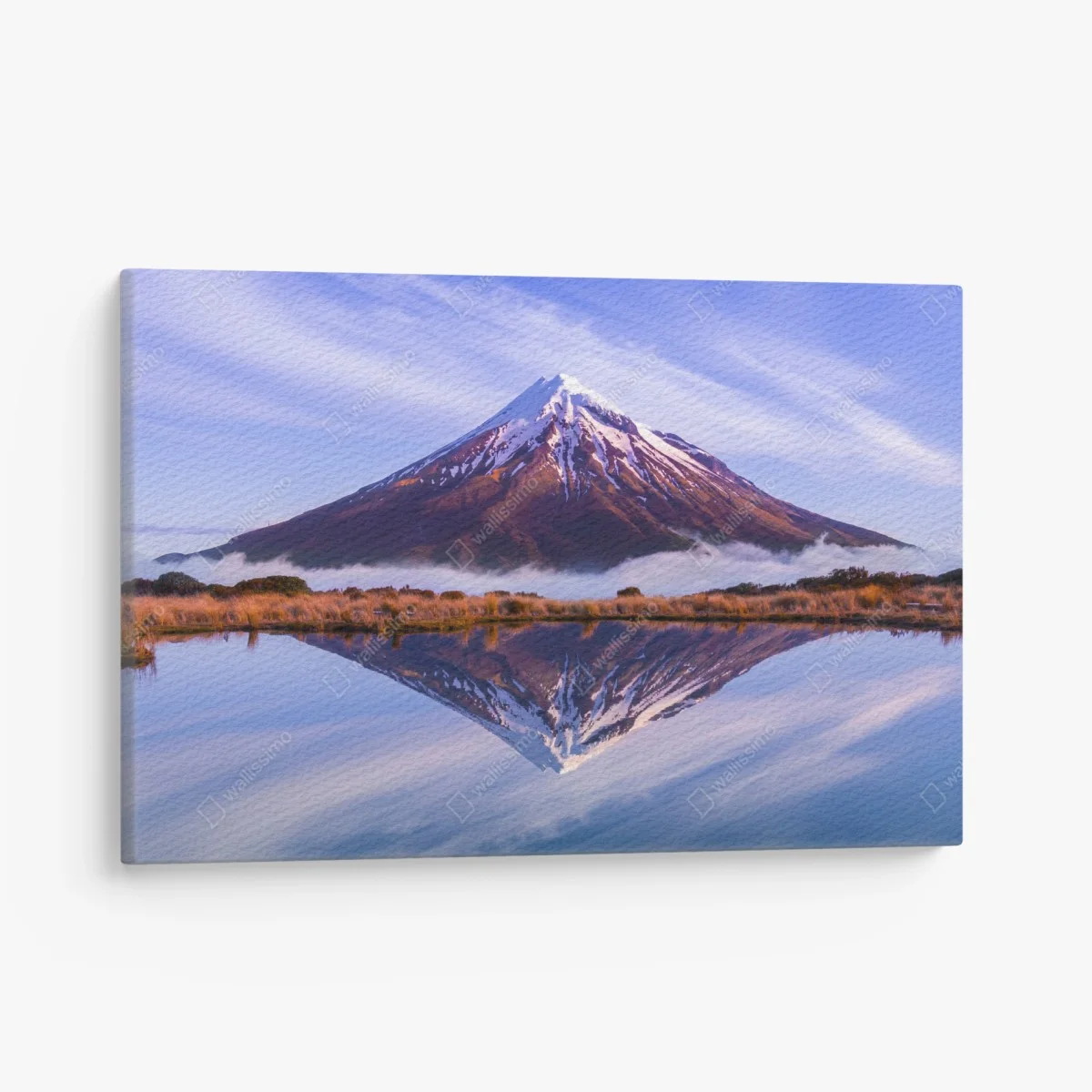 Cuadro en lienzo montaña nevada reflejada en lago – Pixers® Cuadro en lienzo montaña nevada reflejada en lago – Pixers®