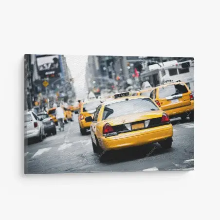 Cuadro en lienzo taxis amarillos en Nueva York – Pixers®