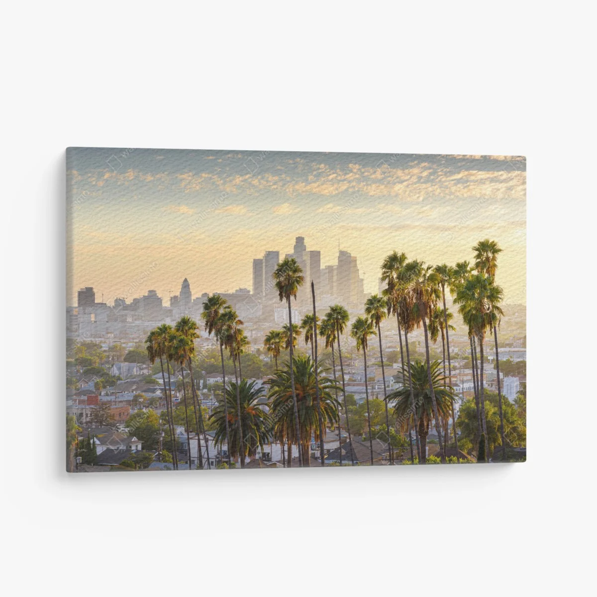 Cuadro en lienzo amanecer sobre Los Ángeles con palmeras – Pixers® Cuadro en lienzo amanecer sobre Los Ángeles con palmeras – Pixers®