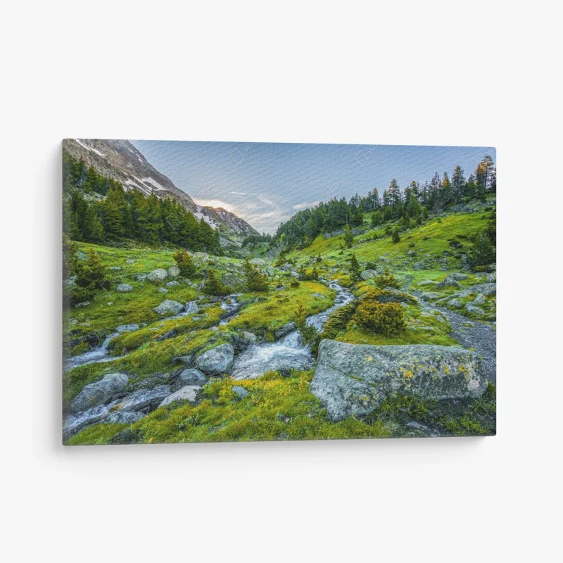 Cuadro en lienzo paisaje alpino en Posets y Maladeta