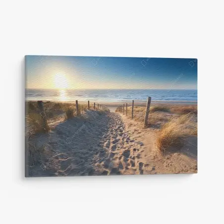 Cuadro en lienzo sendero de arena hacia el mar en Zandvoort – Pixers®