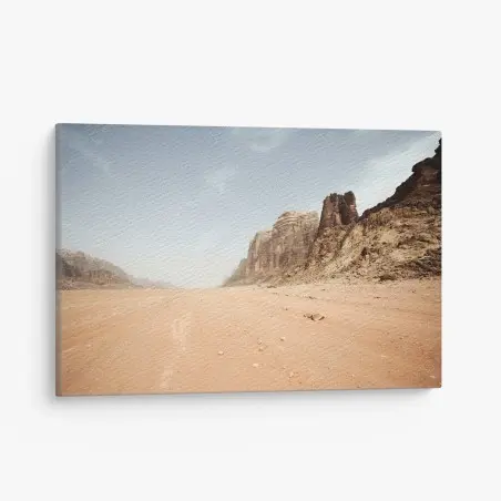 Cuadro en lienzo silencio del desierto en Wadi Rum, Jordania – Pixers®