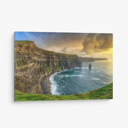 Cuadro en lienzo amanecer en los acantilados de Moher – Pixers®