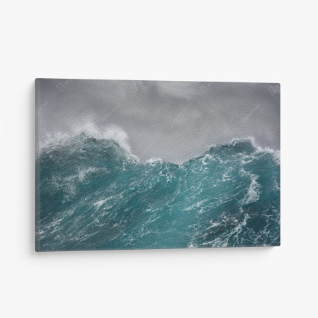 Cuadro en lienzo ola tempestuosa en mar abierto – Pixers®