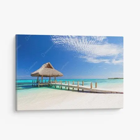 Cuadro en lienzo paraíso de arena blanca en Cap Cana, República Dominicana – Pixers®