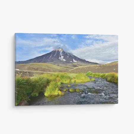 Cuadro en lienzo panorámica del volcán Koryaksky – Pixers®
