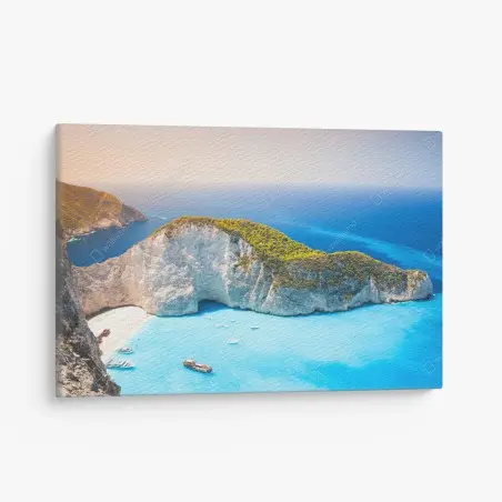 Cuadro en lienzo vistas de Navagio, bahía de Zakynthos – Pixers®