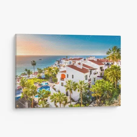 Cuadro en lienzo vistas costeras de Puerto de Santiago, Tenerife – Pixers®