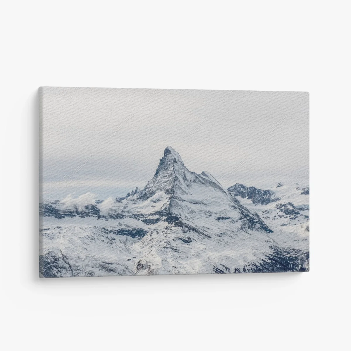 Cuadro en lienzo pico alpino nevado y sereno – Pixers® Cuadro en lienzo pico alpino nevado y sereno – Pixers®