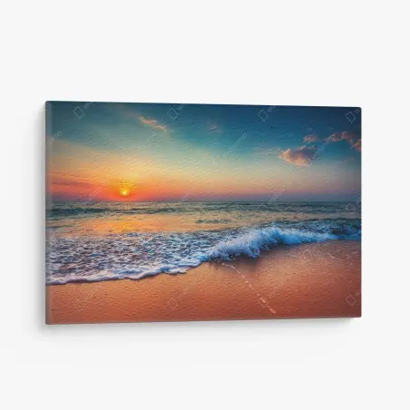 Cuadro en lienzo amanecer sereno sobre el mar – Pixers®