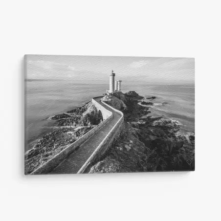 Cuadro en lienzo camino hacia el faro en la costa rocosa – Pixers®