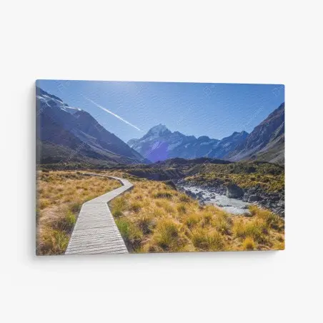 Cuadro en lienzo sendero del valle Hooker en Aoraki Mount Cook – Pixers®