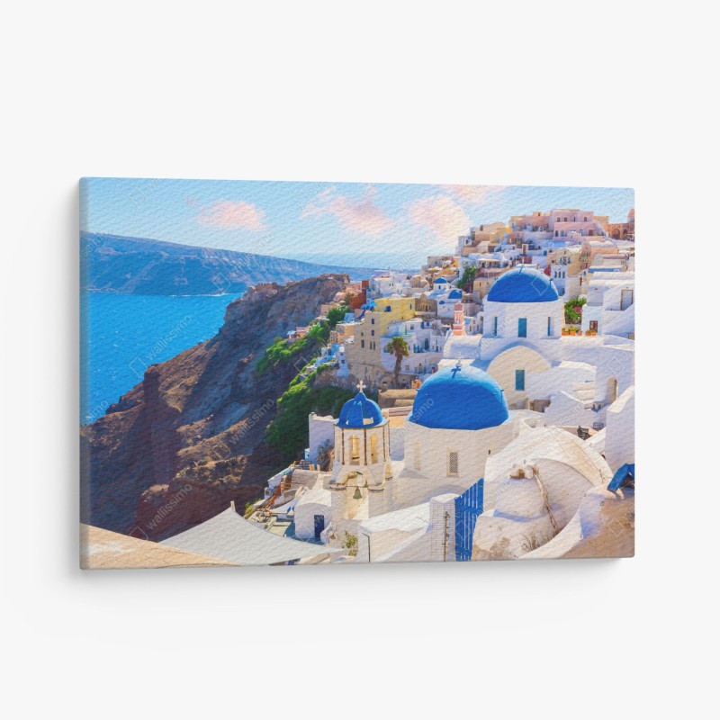 Cuadro en lienzo amanecer en Oia, Santorini