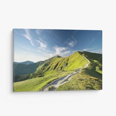 Cuadro en lienzo sendero hacia las cumbres verdes – Pixers®