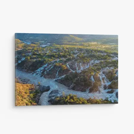 Cuadro en lienzo amanecer en Epupa: cascadas del río Kunene – Pixers®