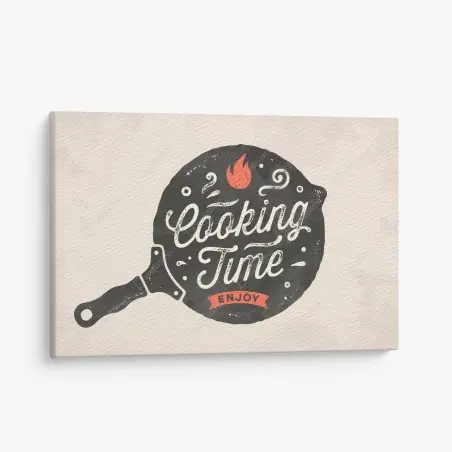 Cuadro en lienzo tiempo de cocina retro – Pixers®