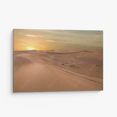 Cuadro en lienzo atardecer en las dunas de Emiratos Árabes Unidos – Pixers®