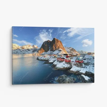Cuadro en lienzo amanecer sobre Hamnøy, Lofoten – Pixers®