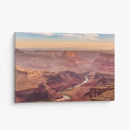 Cuadro en lienzo Gran Cañón al atardecer, vista del río Colorado – Pixers®