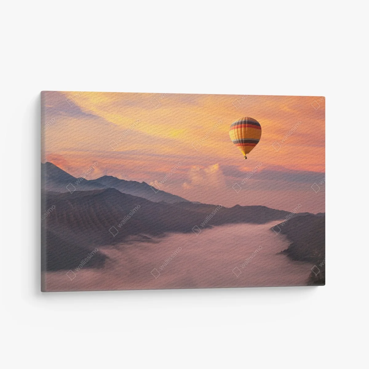 Cuadro en lienzo amanecer en globo sobre valle de niebla – Pixers® Cuadro en lienzo amanecer en globo sobre valle de niebla – Pixers®