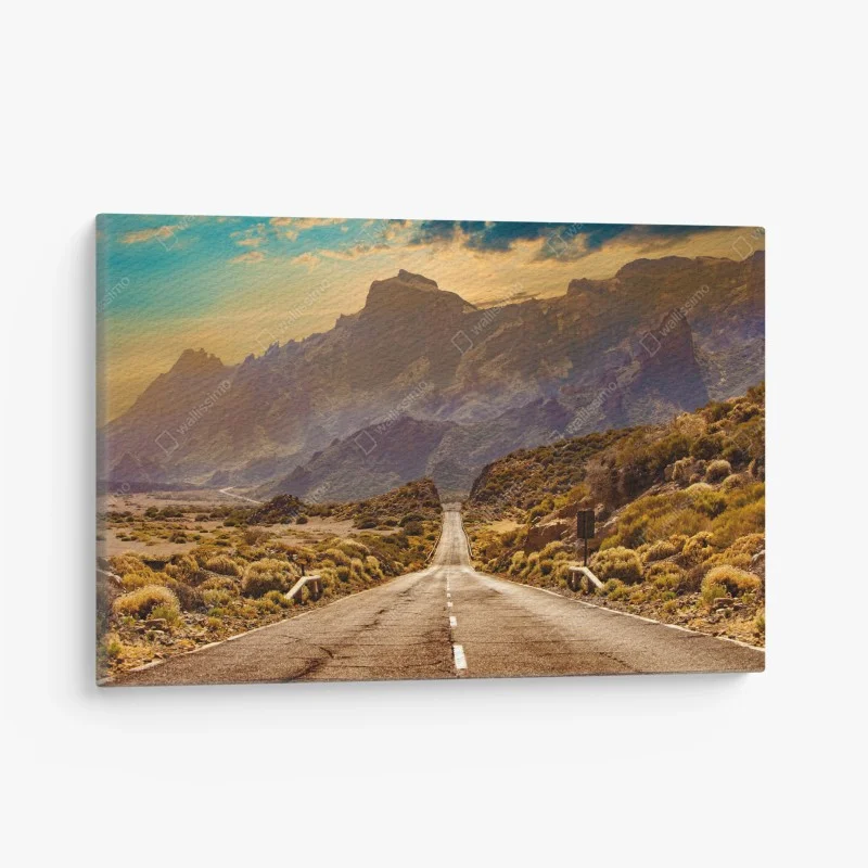 Cuadro en lienzo carretera hacia el corazón de Tenerife