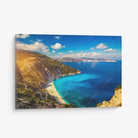 Cuadro en lienzo brisa de Myrtos, paisaje de Kefalonia – Pixers®
