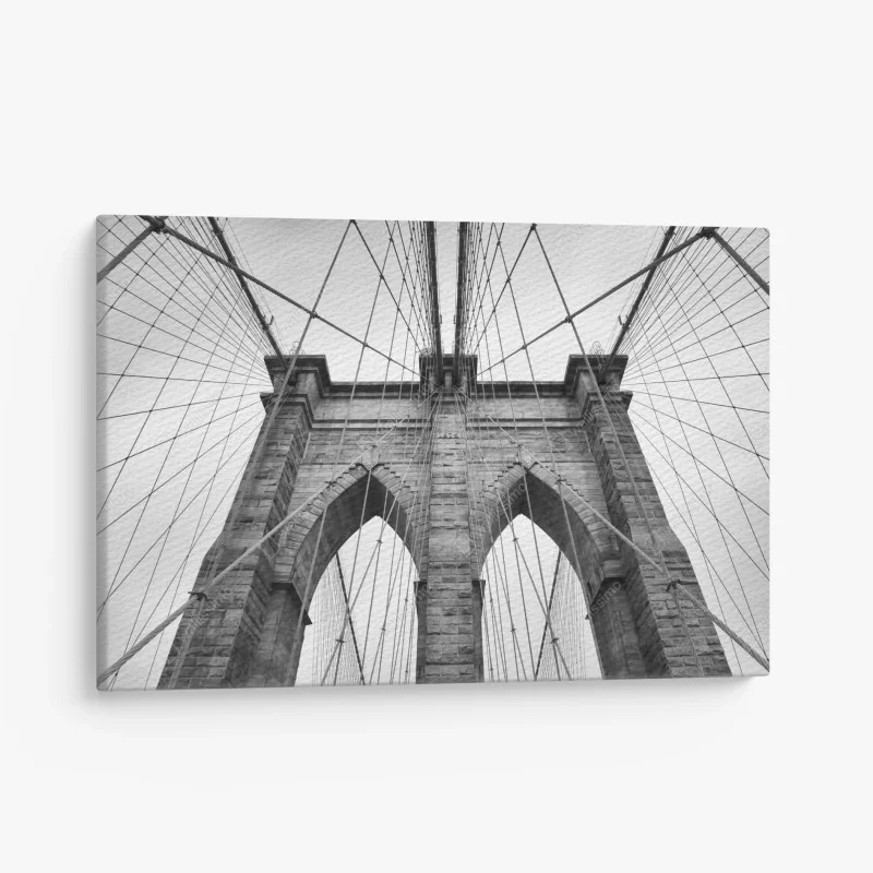 Cuadro en lienzo vista monumental del puente de Brooklyn