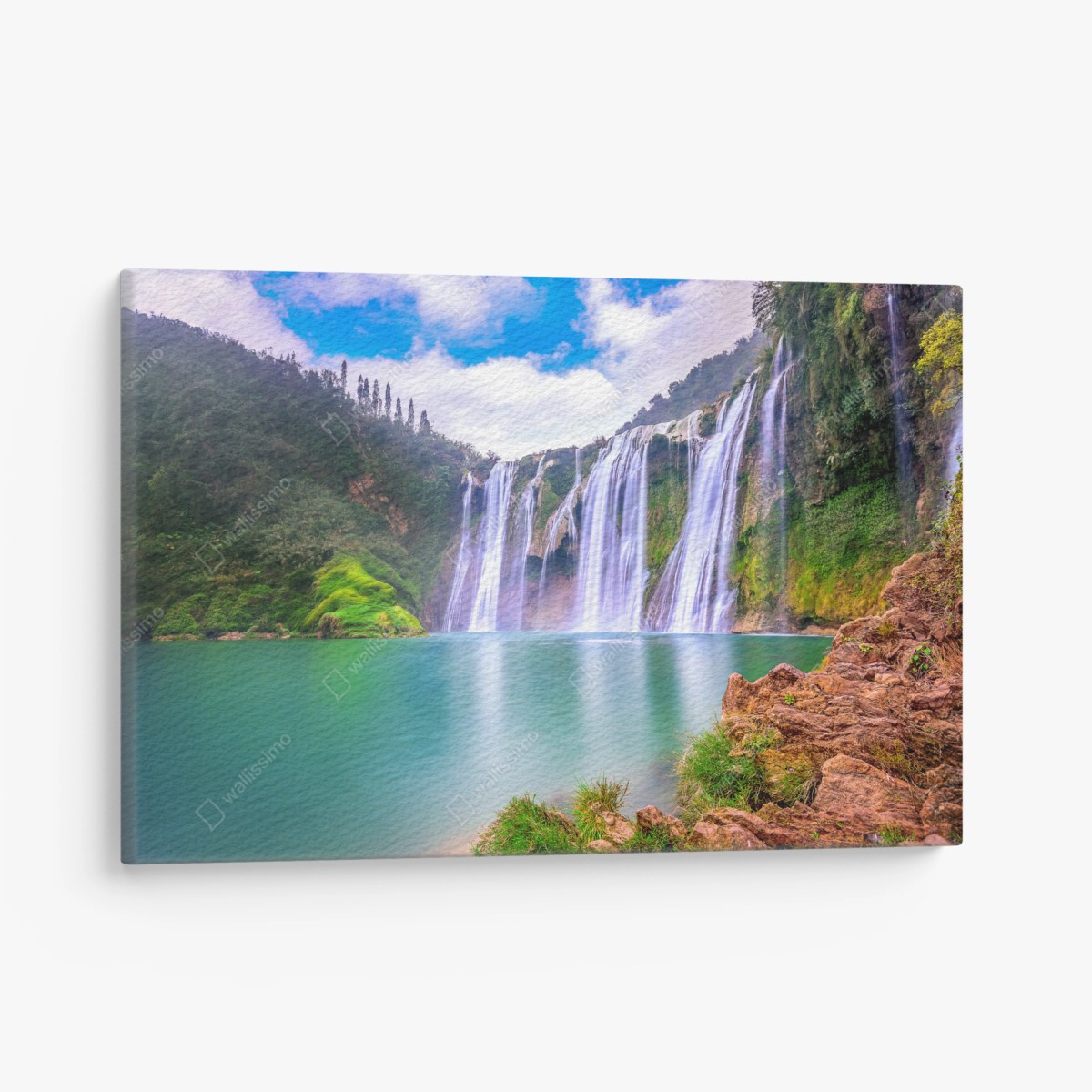 Cuadro en lienzo vistas serenas de la cascada Jiulong – Pixers®