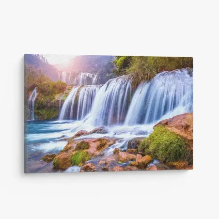 Cuadro en lienzo cascada Jiulong en Luoping – Pixers®
