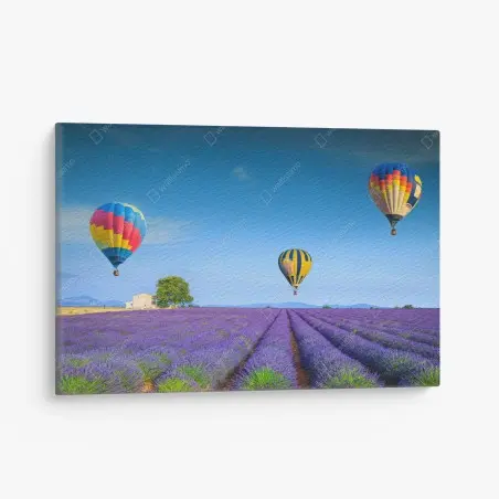 Cuadro en lienzo lavanda y globos sobre Valensole – Pixers®