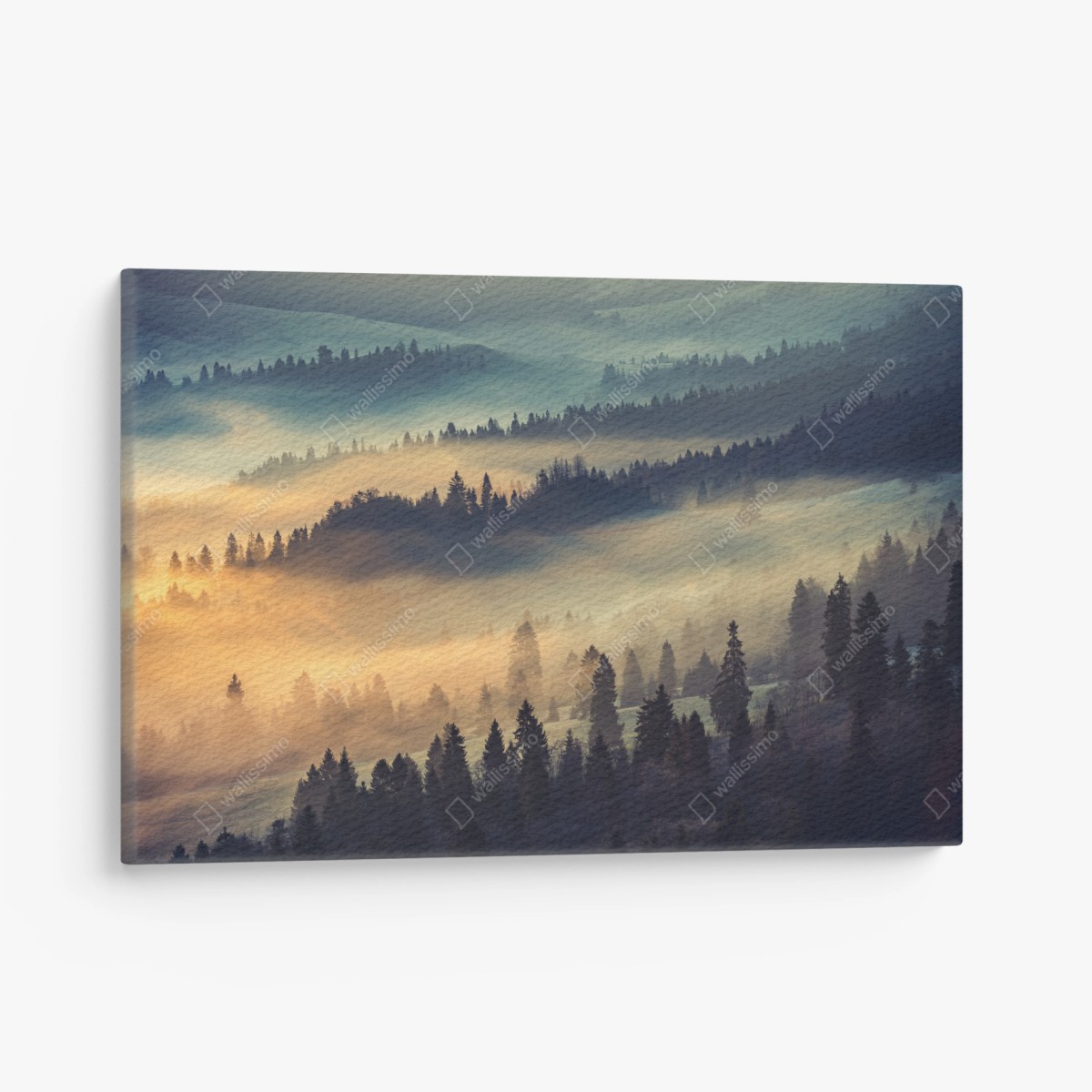 Cuadro en lienzo valle brumoso al amanecer – Pixers®
