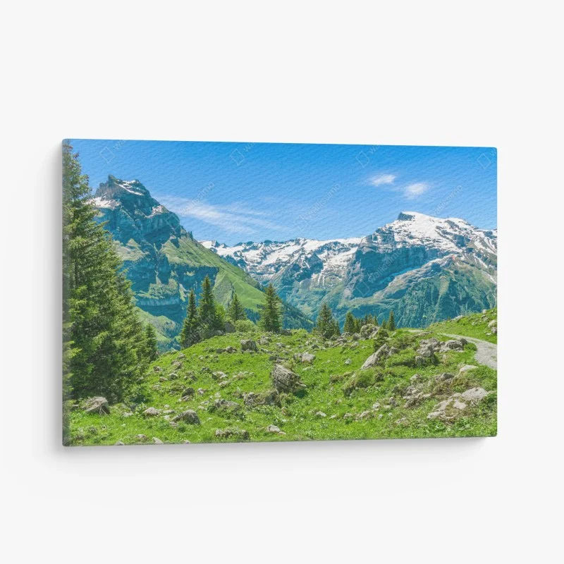 Cuadro en lienzo panorama alpino en Engelberg, Suiza