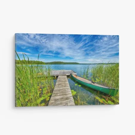 Cuadro en lienzo paisaje lacustre de Masuria, Polonia – Pixers®