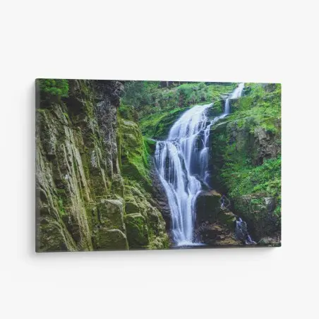 Cuadro en lienzo cascada Kamienczyk en Parque Nacional Karkonosze, Polonia – Pixers®