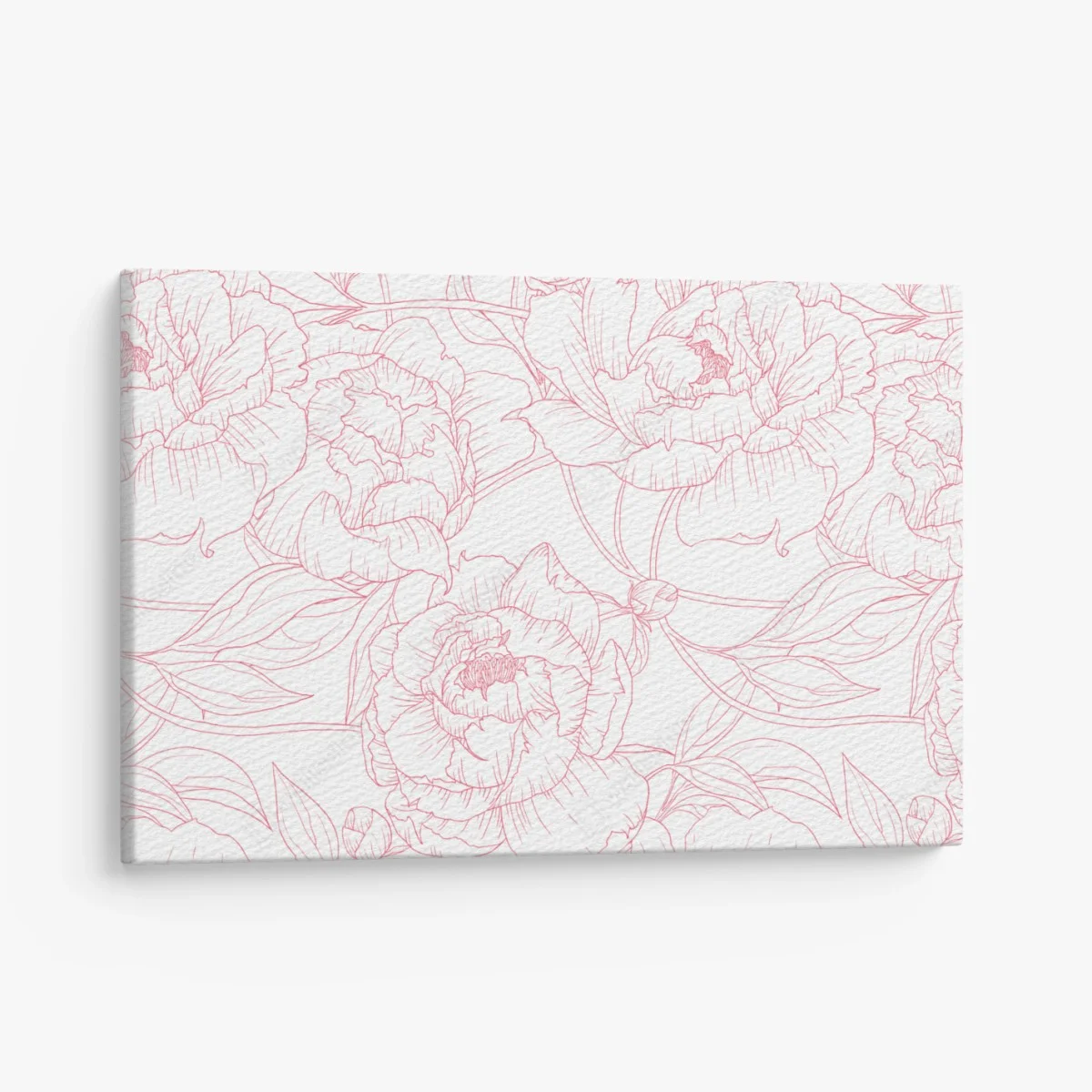 Cuadro en lienzo patrón floral de peonías en líneas rosa – Pixers® Cuadro en lienzo patrón floral de peonías en líneas rosa – Pixers®