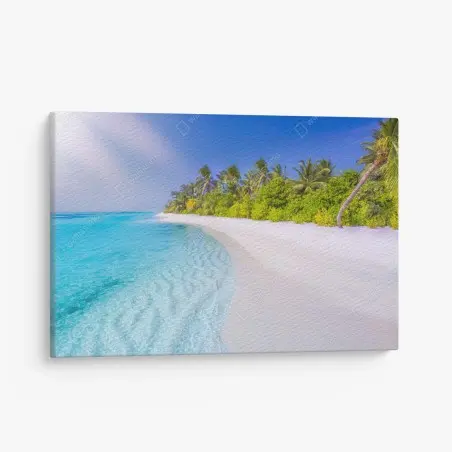 Cuadro en lienzo paraíso tropical junto al mar – Pixers®