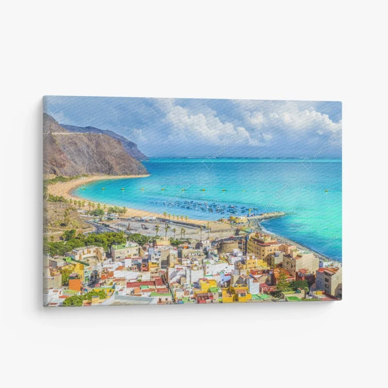 Cuadro en lienzo brisa costera en Las Teresitas, Tenerife