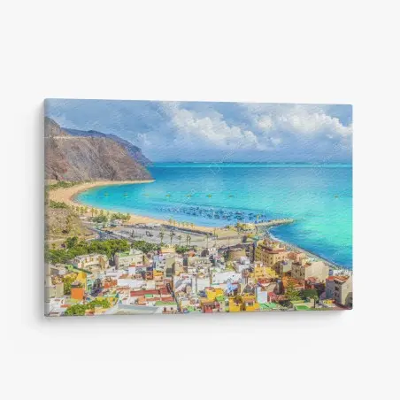 Cuadro en lienzo brisa costera en Las Teresitas, Tenerife – Pixers®