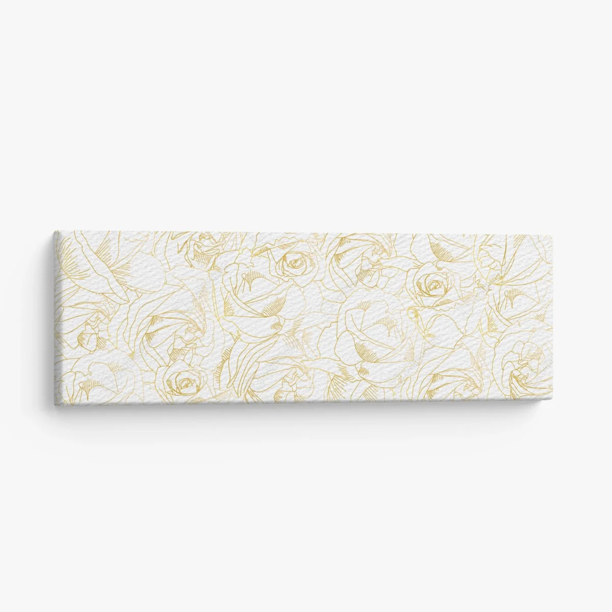 Cuadro en lienzo patrón de rosas doradas sobre fondo blanco – Pixers® Cuadro en lienzo patrón de rosas doradas sobre fondo blanco – Pixers®