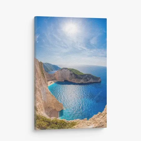Cuadro en lienzo impresionante bahía de Navagio en Zakynthos – Pixers®