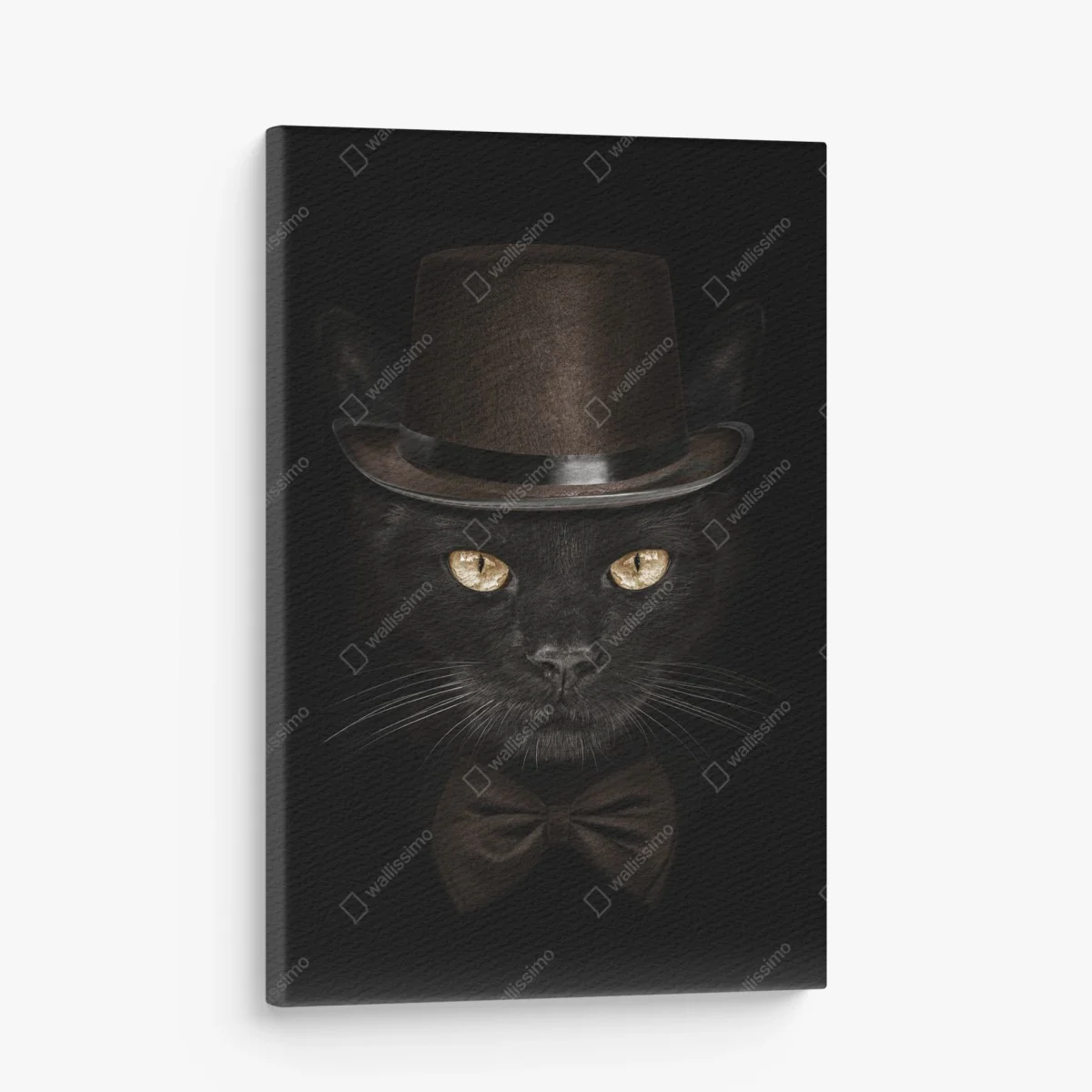 Cuadro en lienzo gato elegante con sombrero de copa y pajarita – Pixers® Cuadro en lienzo gato elegante con sombrero de copa y pajarita – Pixers®