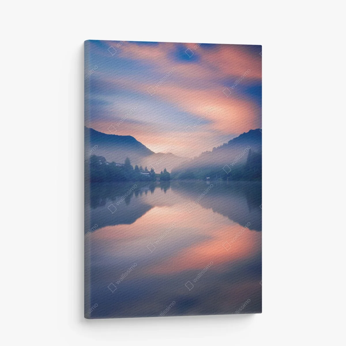 Cuadro en lienzo amanecer brumoso en el lago – Pixers® Cuadro en lienzo amanecer brumoso en el lago – Pixers®