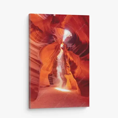 Cuadro en lienzo rayo de luz en cañón de roca roja – Pixers®