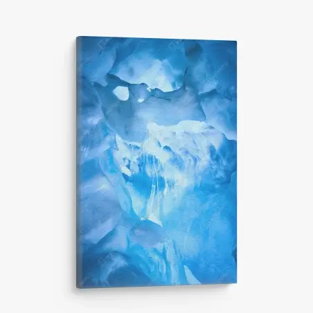 Cuadro en lienzo cueva de hielo azul iluminada – Pixers®