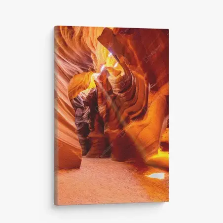 Cuadro en lienzo luces y curvas de Antelope Canyon – Pixers®