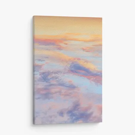 Cuadro en lienzo cielo pastel sereno – Pixers®