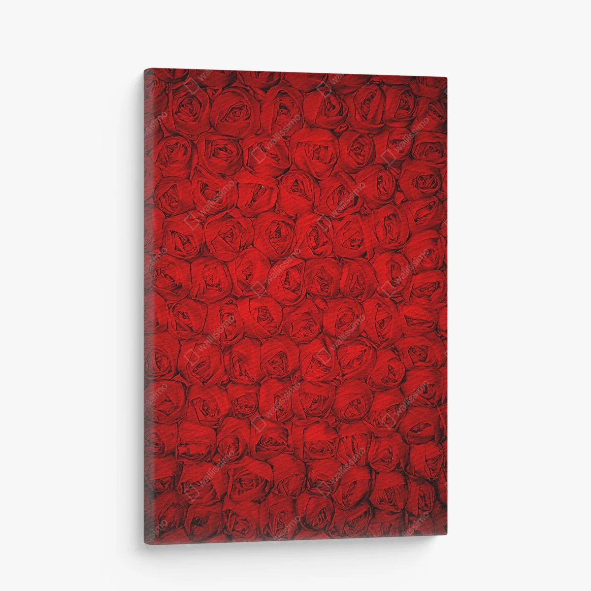 Cuadro en lienzo pared de rosas rojas en patrón repetitivo – Pixers® Cuadro en lienzo pared de rosas rojas en patrón repetitivo – Pixers®