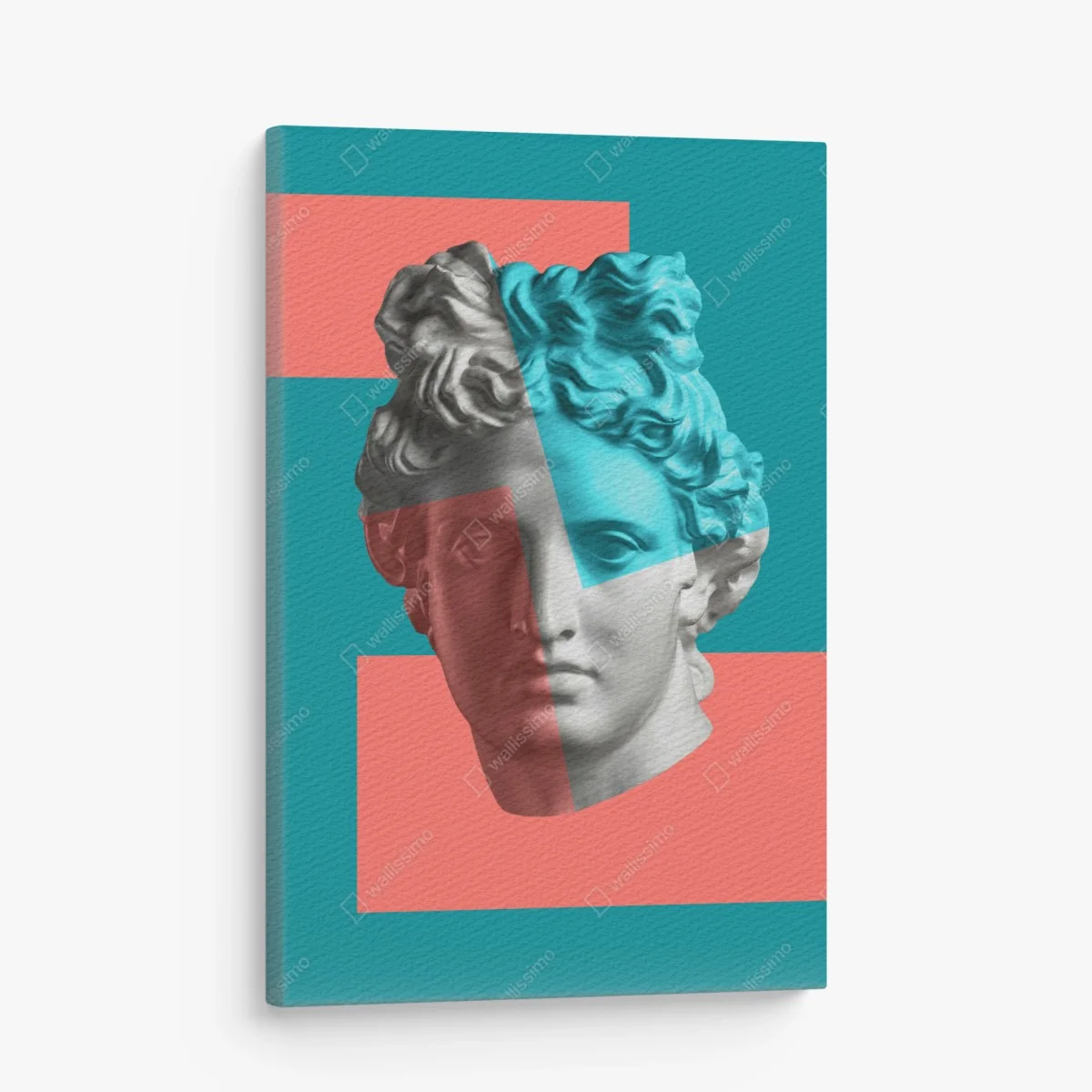 Cuadro en lienzo busto clásico pop en contraste de colores – Pixers® Cuadro en lienzo busto clásico pop en contraste de colores – Pixers®